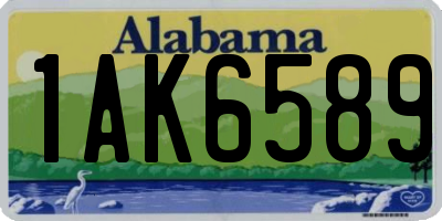AL license plate 1AK6589