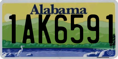 AL license plate 1AK6591