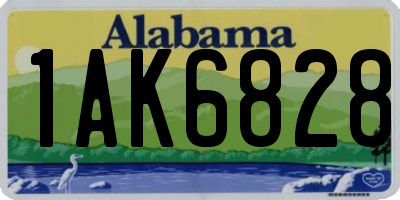 AL license plate 1AK6828