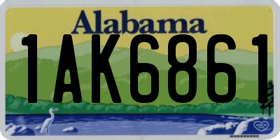 AL license plate 1AK6861