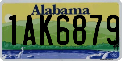 AL license plate 1AK6879