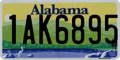 AL license plate 1AK6895