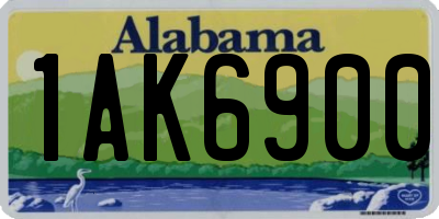 AL license plate 1AK6900