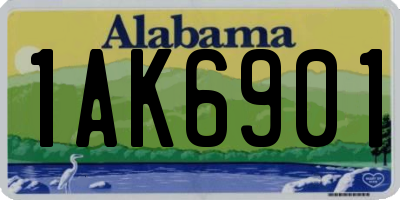 AL license plate 1AK6901