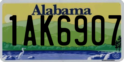 AL license plate 1AK6907