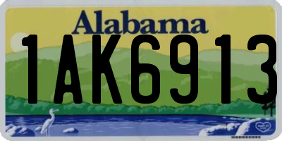 AL license plate 1AK6913