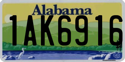 AL license plate 1AK6916