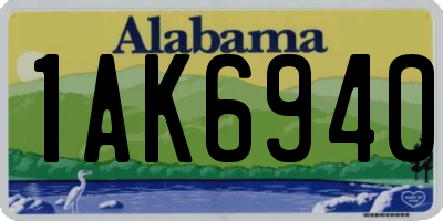 AL license plate 1AK6940