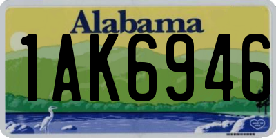 AL license plate 1AK6946