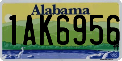AL license plate 1AK6956