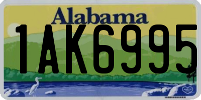 AL license plate 1AK6995