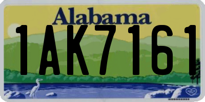 AL license plate 1AK7161