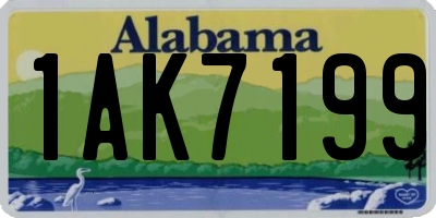 AL license plate 1AK7199