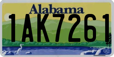 AL license plate 1AK7261