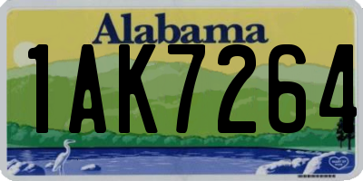 AL license plate 1AK7264