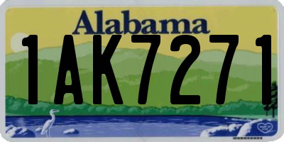 AL license plate 1AK7271