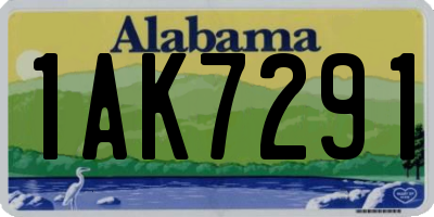 AL license plate 1AK7291