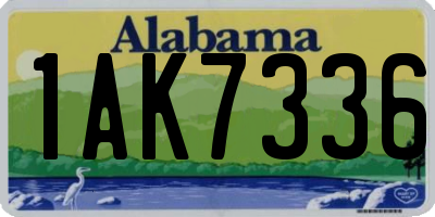 AL license plate 1AK7336