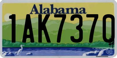 AL license plate 1AK7370