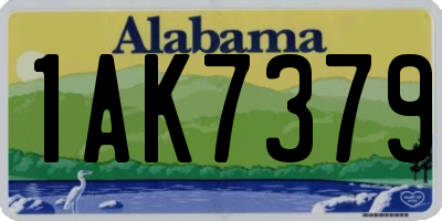 AL license plate 1AK7379