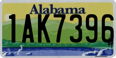 AL license plate 1AK7396