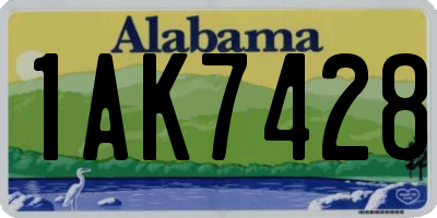 AL license plate 1AK7428