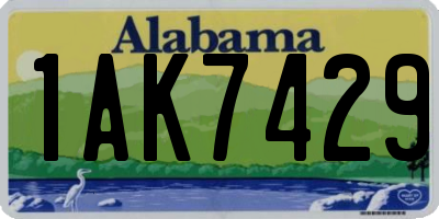 AL license plate 1AK7429