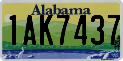 AL license plate 1AK7437