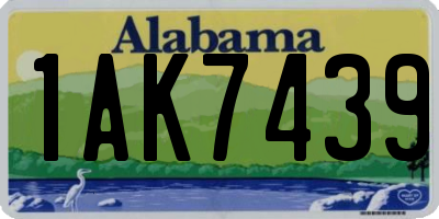AL license plate 1AK7439