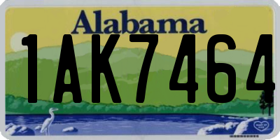 AL license plate 1AK7464