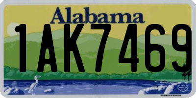 AL license plate 1AK7469