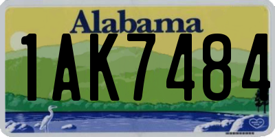 AL license plate 1AK7484