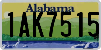 AL license plate 1AK7515