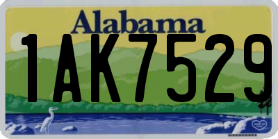 AL license plate 1AK7529