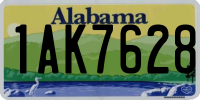 AL license plate 1AK7628