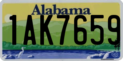 AL license plate 1AK7659