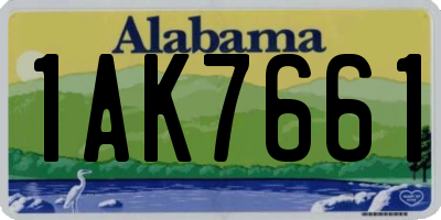 AL license plate 1AK7661