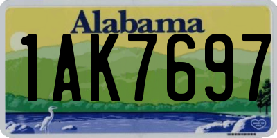 AL license plate 1AK7697