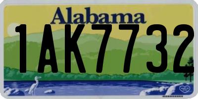 AL license plate 1AK7732