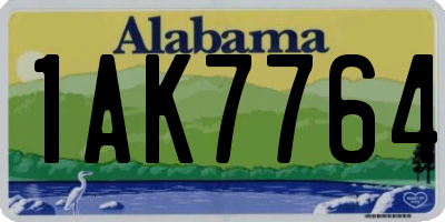 AL license plate 1AK7764