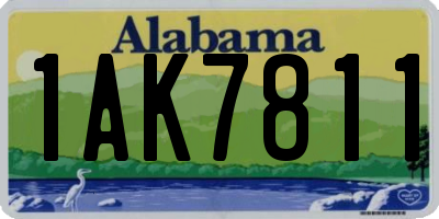 AL license plate 1AK7811