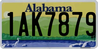 AL license plate 1AK7879