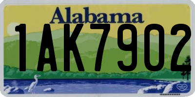 AL license plate 1AK7902