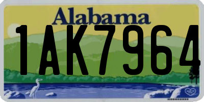 AL license plate 1AK7964