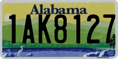 AL license plate 1AK8127