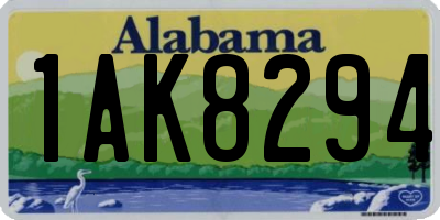 AL license plate 1AK8294