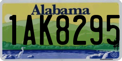 AL license plate 1AK8295