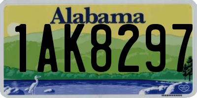 AL license plate 1AK8297