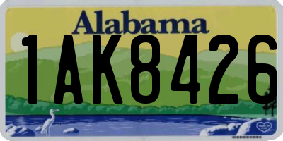 AL license plate 1AK8426