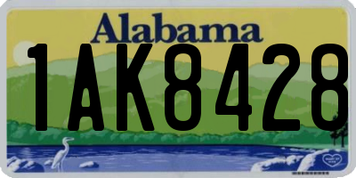 AL license plate 1AK8428